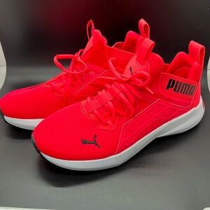 NWOT Puma Softride Enzo Women's 8.5 Sunblaze-Puma Black Running Shoes 195235-03